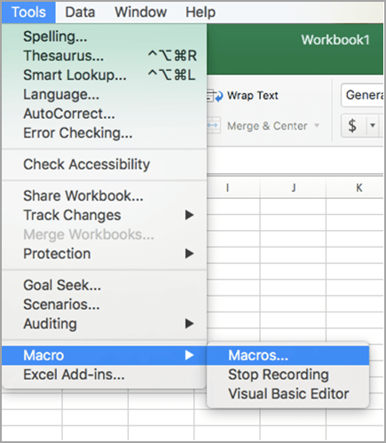 what is the keyboard shortcut for wrap text in excel on a mac